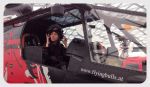 …Der Traumjob einer jungen Sopranistin: HS-Pilotin! – Jowita Sip im cockpit des Flying Bulls helicopters Hue Cobra.
